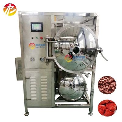 Secador industrial a vácuo e congelador para desidratação de alimentos e frutas em larga escala