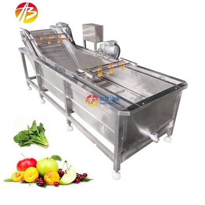 Máquina de lavar bolhas de 1000 kg/h para limpeza industrial da superfície da fruta