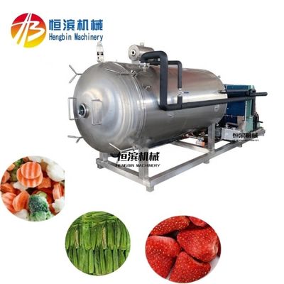 Máquina de liofilização para café de 38 kW e doces liofilizados em grau de vácuo ≥ 1 Pa