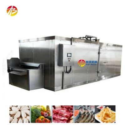 Capacidade de refrigeração de 500 kg Congelador rápido industrial para camarões e morangos congelados