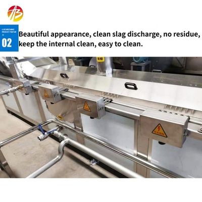 500L Capacidade Cinturão de transporte de aço inoxidável Fritadora automática contínua para lanches de carne
