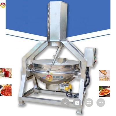 200 kg por lote chaleira de cozimento para máquina de processamento de doces de grande capacidade