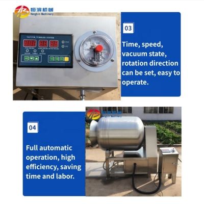 1000L Vacuum Meat Tumbler Vacuum Roller Kneading Machine com 1.1KW de potência de bomba de vácuo