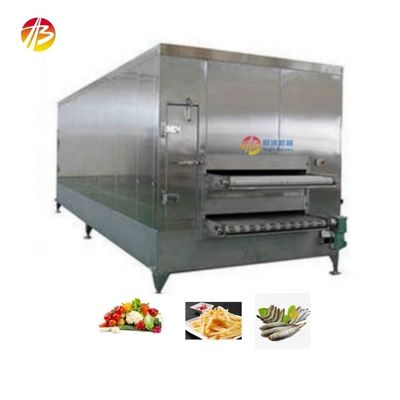 Máquina de congelamento rápido em espiral industrial para frutas, vegetais, frutos do mar, camarão 13800*3200*2500mm