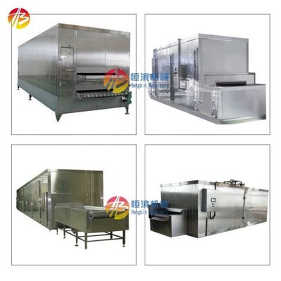 2000 KG Freezer industrial de túnel Para vegetais congelados Frutas Garrafas Peixes