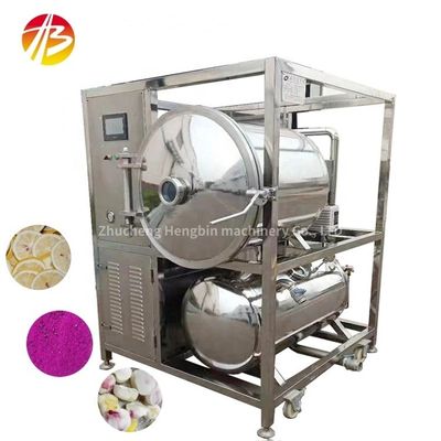 Secador industrial a vácuo e congelador para desidratação de alimentos e frutas em larga escala
