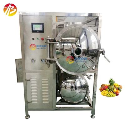 50 kg Máquina de desidratação de congelamento a vácuo Função para temperatura de pré-congelamento -18C -60C