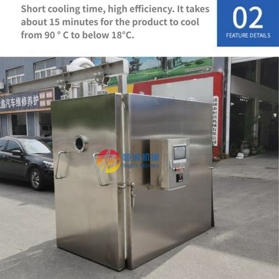 Máquina de refrigeração a vácuo de pão para refrigeração rápida de alimentos de padaria em bebidas alimentares