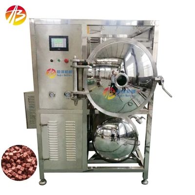 Máquina de secagem por congelamento a vácuo de alimentos para animais de estimação com óleo de silicone/aquecimento elétrico