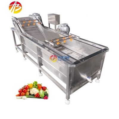 Vantagem de poupança de água Lavadora de bolhas de frutas e vegetais para produção em larga escala