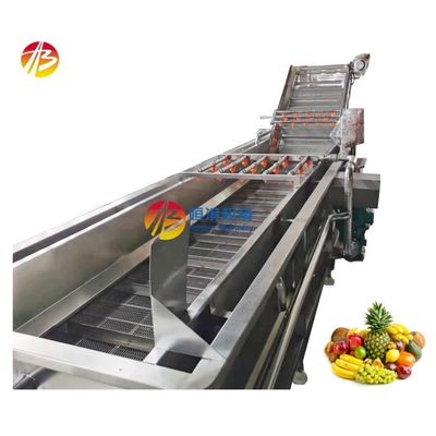 Vantagem de poupança de água Lavadora de bolhas de frutas e vegetais para produção em larga escala