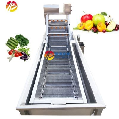 Vantagem de poupança de água Lavadora de bolhas de frutas e vegetais para produção em larga escala