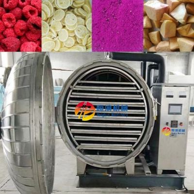 30 kg por lote Alimentos para animais de estimação Carne Peixe Frutas Vegetais Máquina de secagem por congelamento a vácuo para adegas