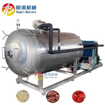 Máquina de secagem por congelamento a vácuo industrial de alta produtividade com capacidade de 200 kg por lote