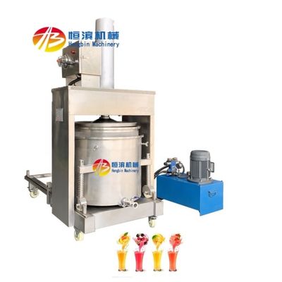 Máquina hidráulica industrial de extração de sumo para separação de lama e escória Capacidade 500 kg/h