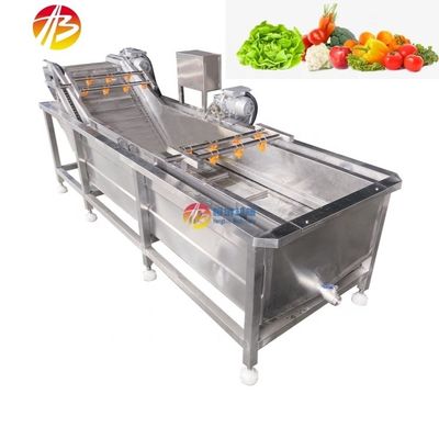 Máquina de lavagem automática comercial de bolhas de ar para vegetais, frutas e frutos do mar