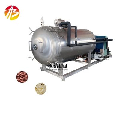 Máquina de secagem por congelamento profissional para snacks Temperatura de pré-congelamento -18C -60C