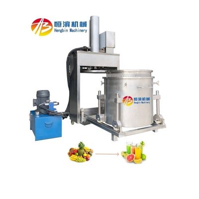 Máquina de prensagem hidráulica de aço inoxidável para vinho de uva e suco de frutas de 300L