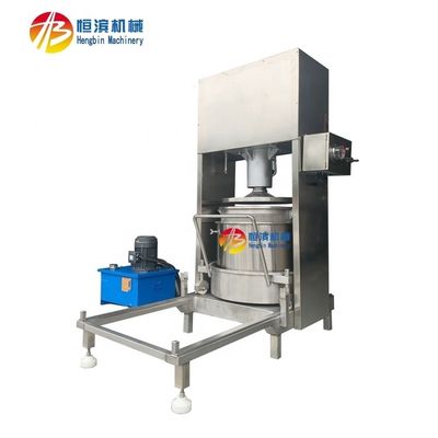 Máquina de prensagem hidráulica de aço inoxidável para vinho de uva e suco de frutas de 300L