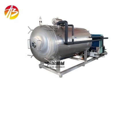 Máquina de secagem por congelamento industrial de aquecimento por óleo de silicone para frutos do mar Carne de peixe Vegetais