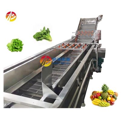 Máquina de limpeza industrial de frutos do mar com tecnologia avançada de lavagem por bolhas