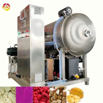 Produtos do mar e frutas 38kw Máquina de secagem por congelamento de poupança de energia com tamanho de bandeja 1400 * 1000mm